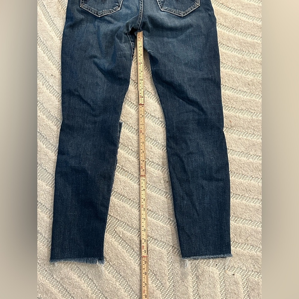 MOTHER High Waisted Looker Ankle Fray in Close To The Edge - Size 26 - Picture 11 of 12